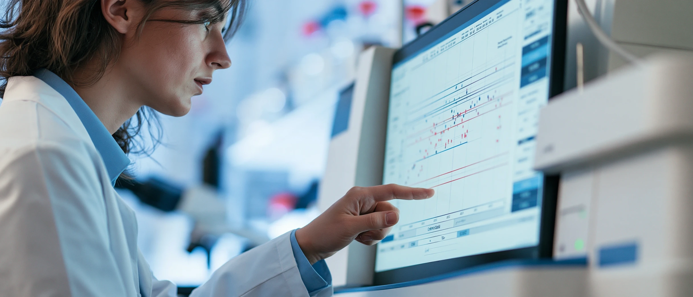 Espacio de laboratorio clínico en montaje con equipos por instalar